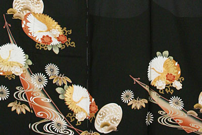 鶴菊紋